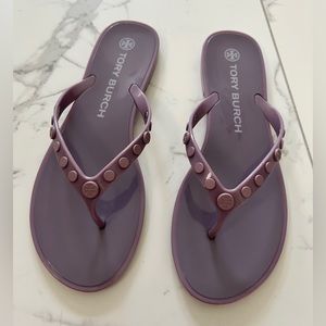 Tory Burch Studded Jelly Sandals - 8